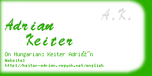 adrian keiter business card